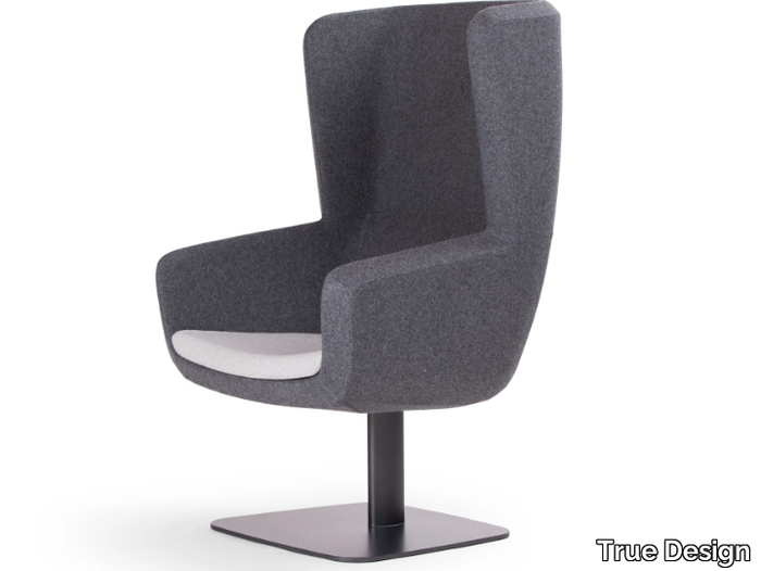 ARCA LOUNGE - High-back armchair with armrests _ True Design