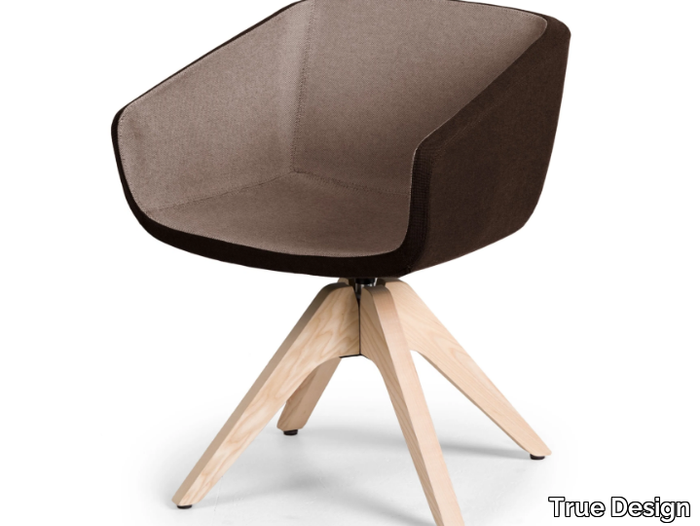 ARCA MINI - Upholstered chair with armrests _ True Design