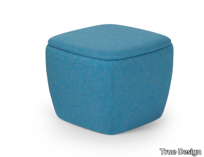 ARCA - Upholstered square fabric pouf _ True Design