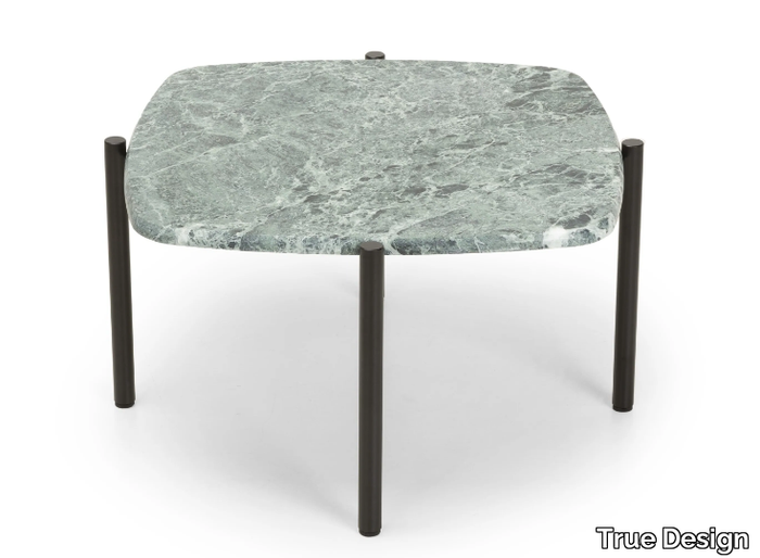 BLADE COFFEE - Low square marble coffee table _ True Design