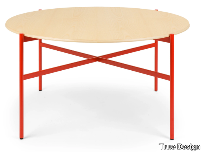 BLADE - Round wooden table _ True Design