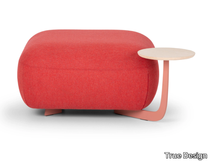 CODE - Square pouf with integrated magazine rack _ True Design