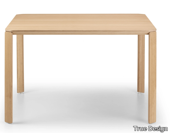 ERMETE - Square wooden table _ True Design