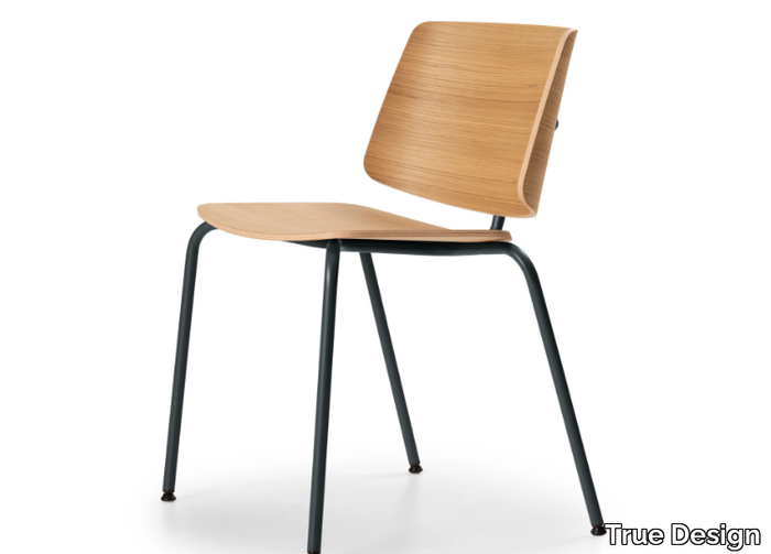 TAO - Aluminium and wood chair _ True Design