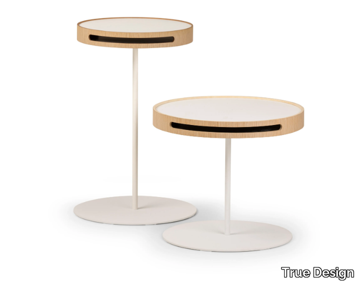 TIZIO E CAIO - Round coffee table with tray _ True Design