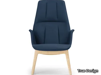 HIVE - Fabric armchair high-back _ True Design