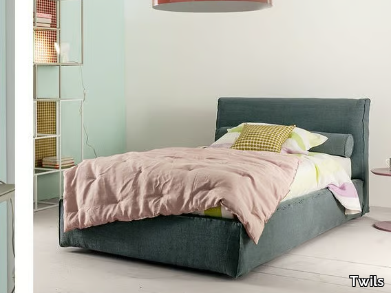 ADA - Single bed with upholstered headboard _ Twils