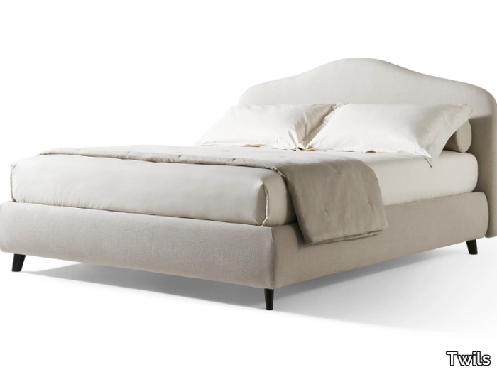 MEDEA - Double bed with upholstered headboard _ Twils