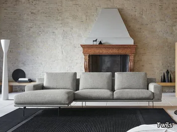 ETAN - Sectional fabric sofa with chaise longue _ Twils