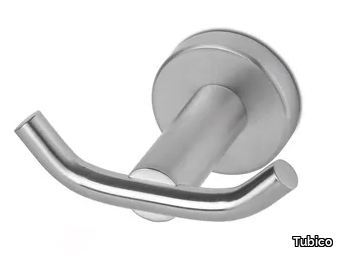 NILO - Double stainless steel robe hook _ Tubico