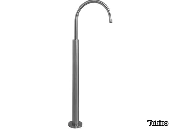 VOLGA - Floor standing stainless steel spout _ Tubico