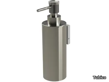 VOLGA - Wall-mounted stainless steel Bathroom soap dispenser _ Tubico