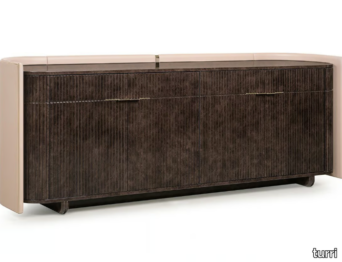 ECLIPSE - Wooden sideboard with doors _ Turri