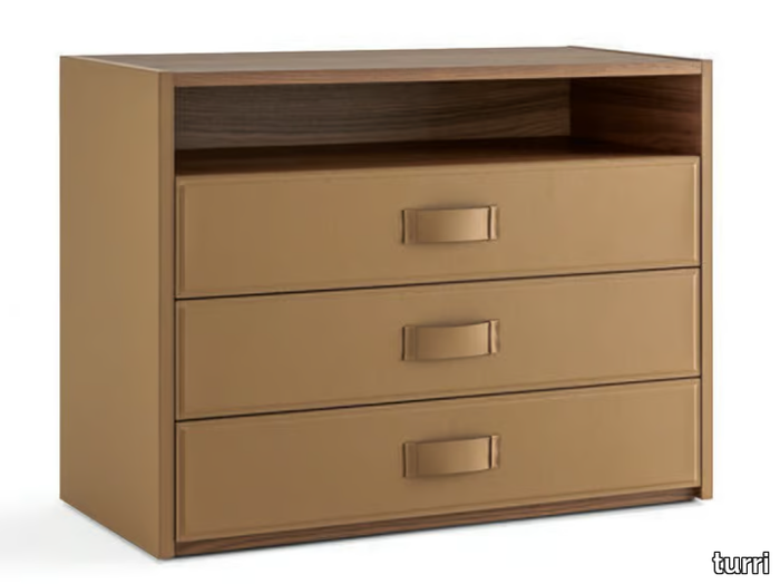 ATELIER - Leather chest of drawers _ Turri