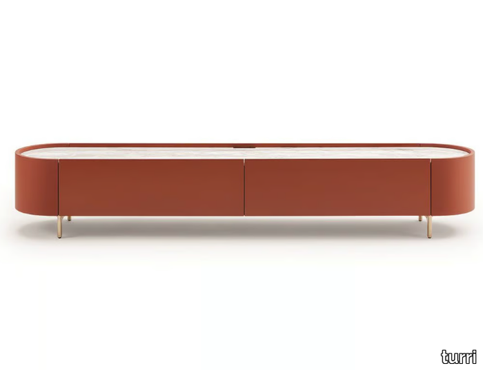 ROMA - Wooden TV cabinet _ Turri