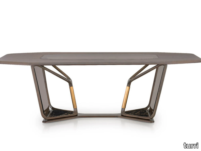 VINE - Wood and glass table _ Turri