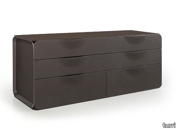 MILANO - Wooden chest of drawers _ Turri