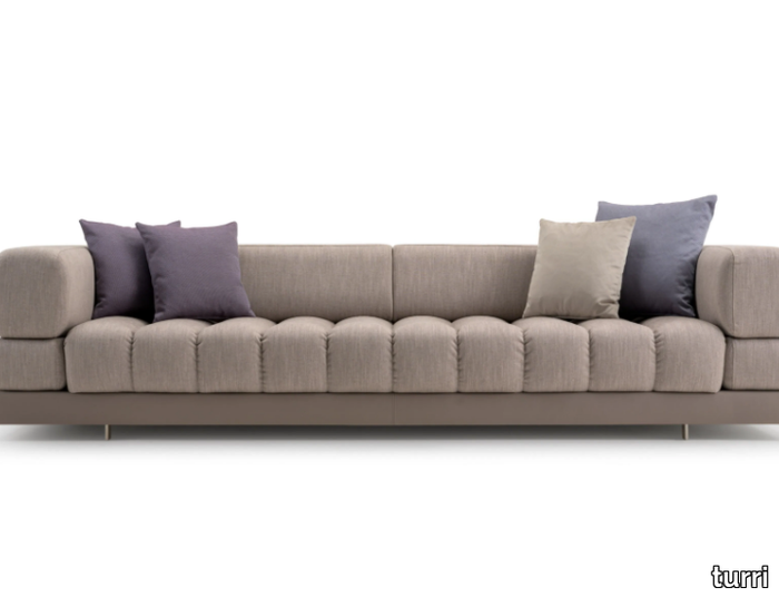 DOMUS - 3 seater fabric sofa _ Turri