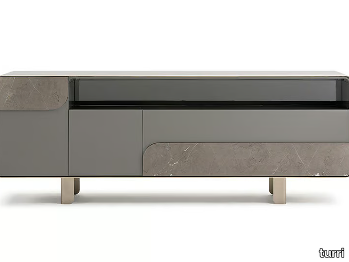 SOUL - Wooden sideboard with doors _ Turri