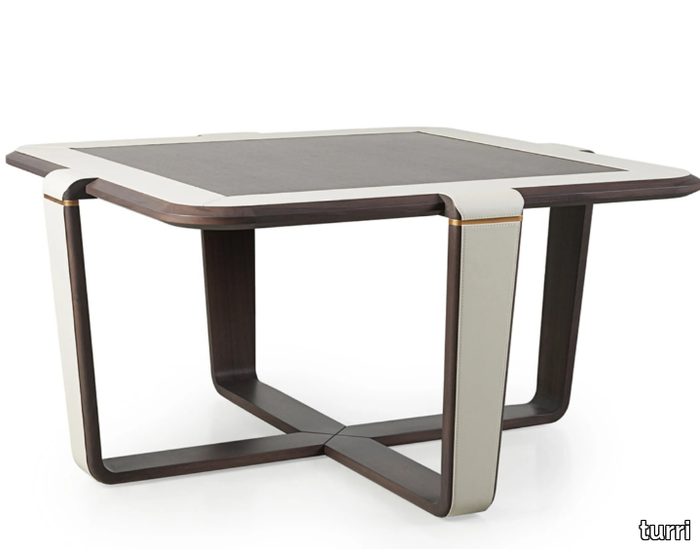 VINE - Square solid wood coffee table _ Turri