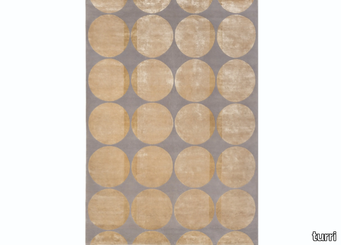 ZERO - Handmade wool and silk rug with geometric shapes _ Turri