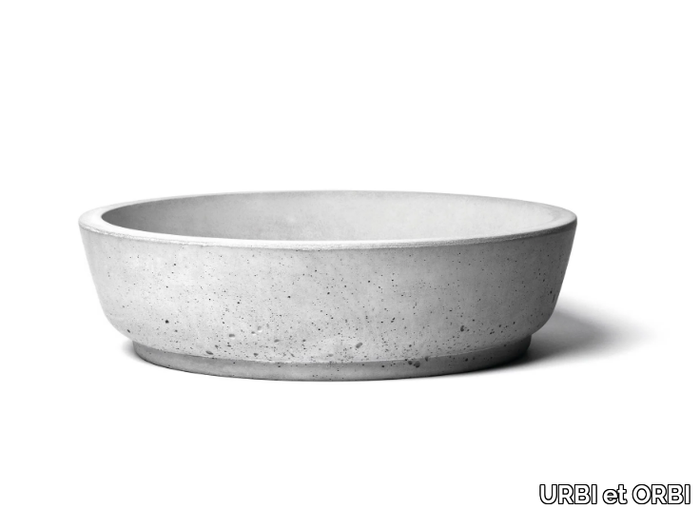 CIRCUM 42 - Countertop concrete washbasin _ URBI et ORBI