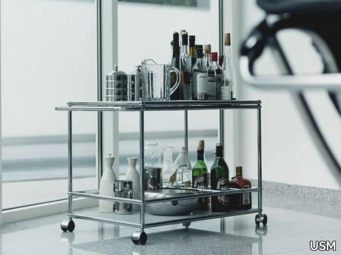 USM HALLER SERVING CART - Metal Trolley _ USM