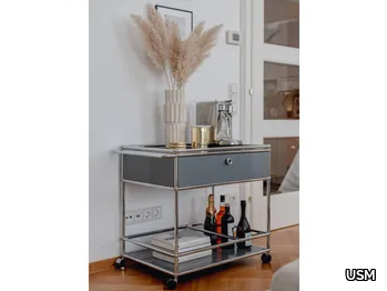 USM HALLER SERVING CART - Metal trolley _ USM