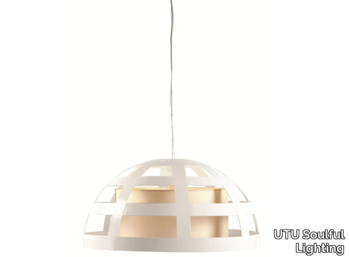 CAGE I - Compact fluorescent iron pendant lamp _ UTU Soulful Lighting