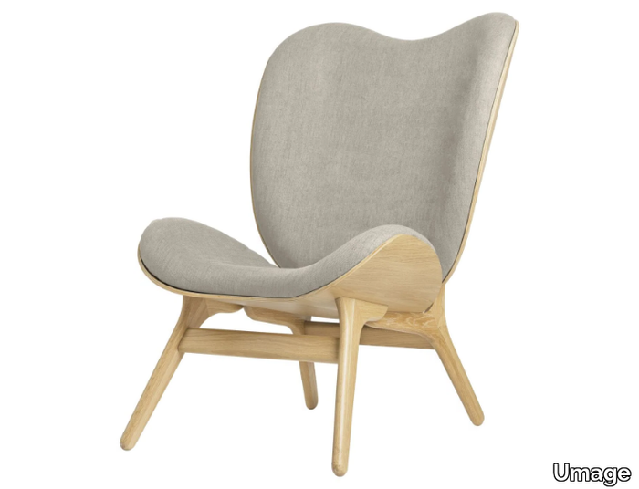 A CONVERSATION PIECE TALL - Oak armchair high-back _ Umage