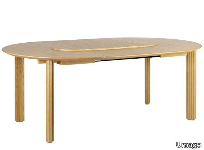 COMFORT CIRCLE - Extending oak dining table _ Umage