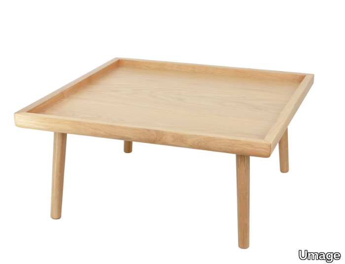 LOUNGE AROUND SHUFFLE - Square wooden coffee table _ Umage