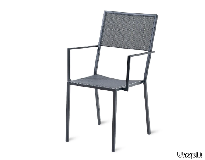 CONRAD - Stackable chair with armrests _ Unopiù