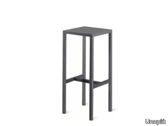 CONRAD - High iron garden stool with footrest _ Unopiù