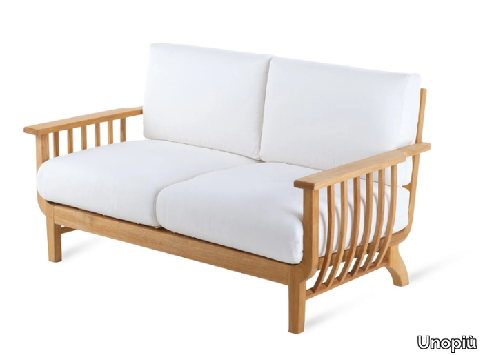 CHELSEA - 2 seater teak garden sofa _ Unopiù