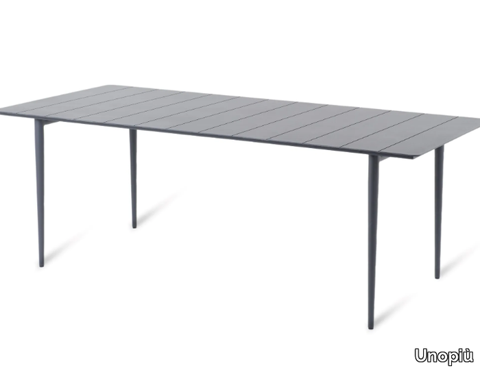 EXPERIENCE - Rectangular aluminium garden table _ Unopiù