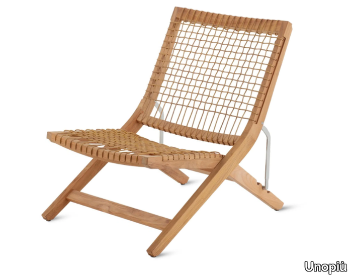 SYNTHESIS - Folding teak deck chair _ Unopiù