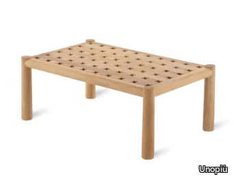 PEVERO - Low rectangular teak coffee table _ Unopiù