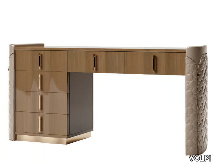 MASON - Wooden writing desk with drawers _ VOLPI