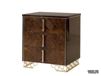 JENNY - Rectangular bedside table with drawers _ VOLPI