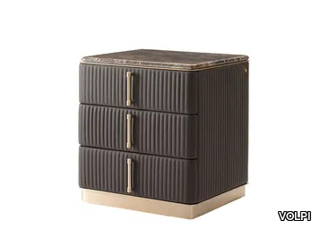 AUGUSTA - Rectangular bedside table with drawers _ VOLPI