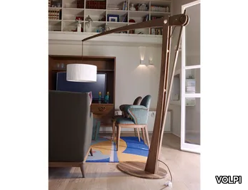 ARCHITA - Wooden arc lamp _ VOLPI