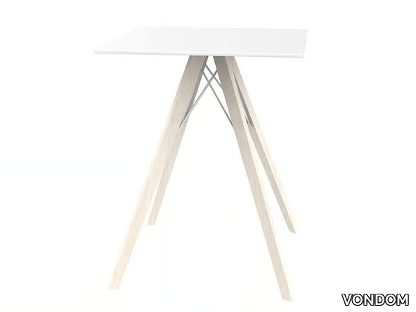 FAZ WOOD - Square HPL dining table _ VONDOM