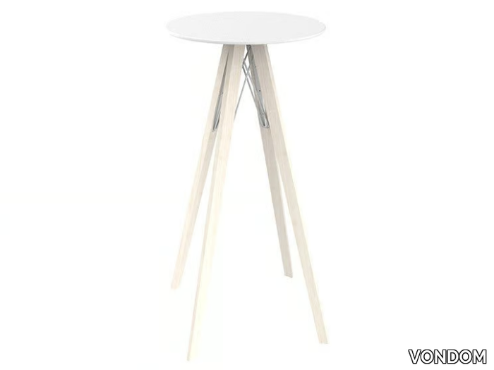 FAZ WOOD - Round HPL high table _ VONDOM