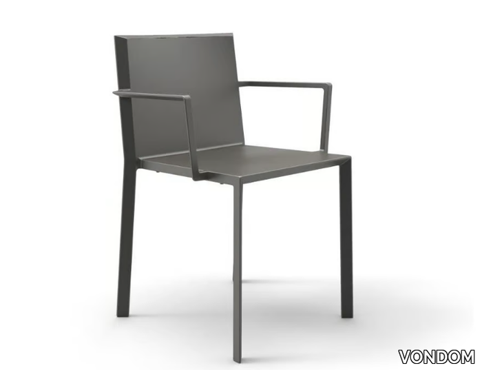 QUARTZ - Polyamide garden chair with armrests _ VONDOM