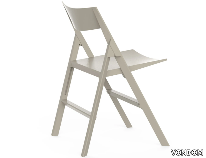 QUARTZ - Folding garden chair with footrest _ VONDOM