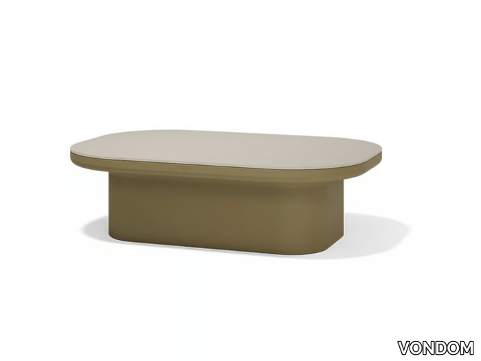 LUNA - Rectangular garden side table _ VONDOM