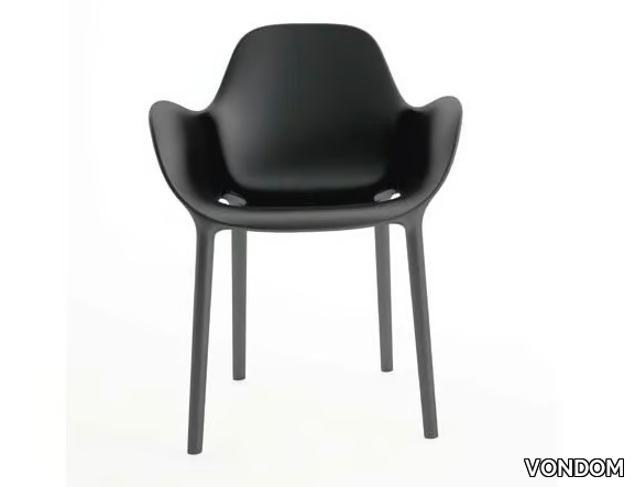 SABINAS - Stackable polypropylene chair with armrests _ VONDOM