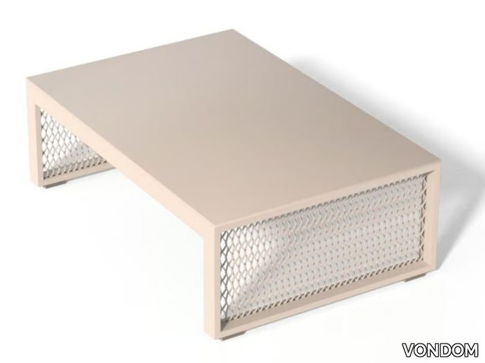 THE FACTORY - Rectangular aluminium coffee table _ VONDOM