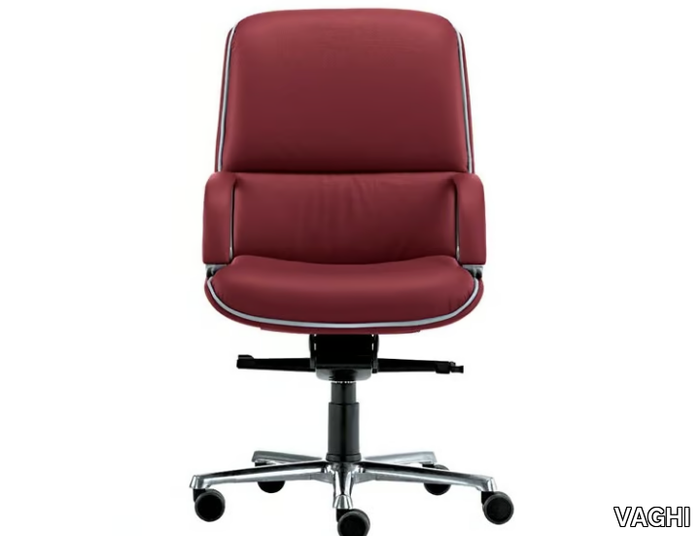 KIRUNA EXECUTIVE - Swivel upholstered office chair with armrests _ VAGHI